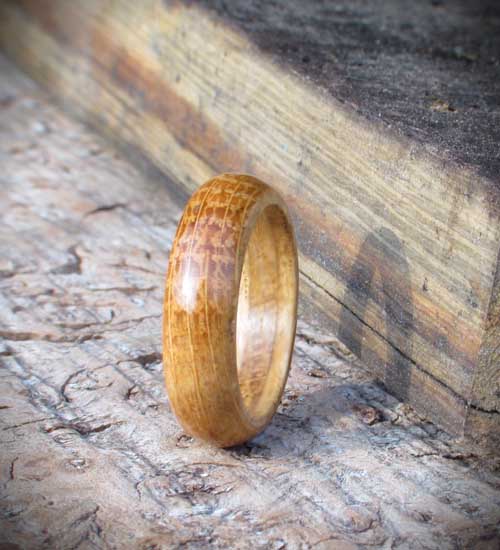 rings made from whisky cask