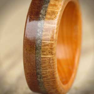 wooden wedding ring for men
