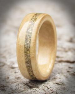 Holly and Shetland Isles Sand Wooden Ring